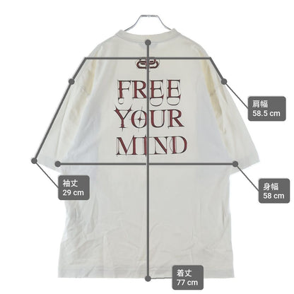 Balenciaga Oversize Short Sleeve Crew Neck T-Shirt White — view 9