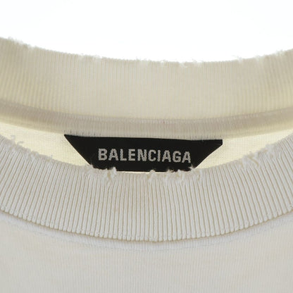 Balenciaga Oversize Short Sleeve Crew Neck T-Shirt White — view 6