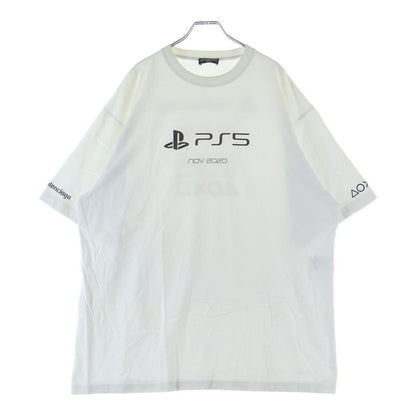 Balenciaga Playstation Boxy Ps5 Tee Logo Print Oversize Crew Neck Short Sleeve