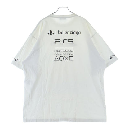 Balenciaga Playstation Boxy Ps5 Tee Logo Print Oversize Crew Neck Short Sleeve — view 2