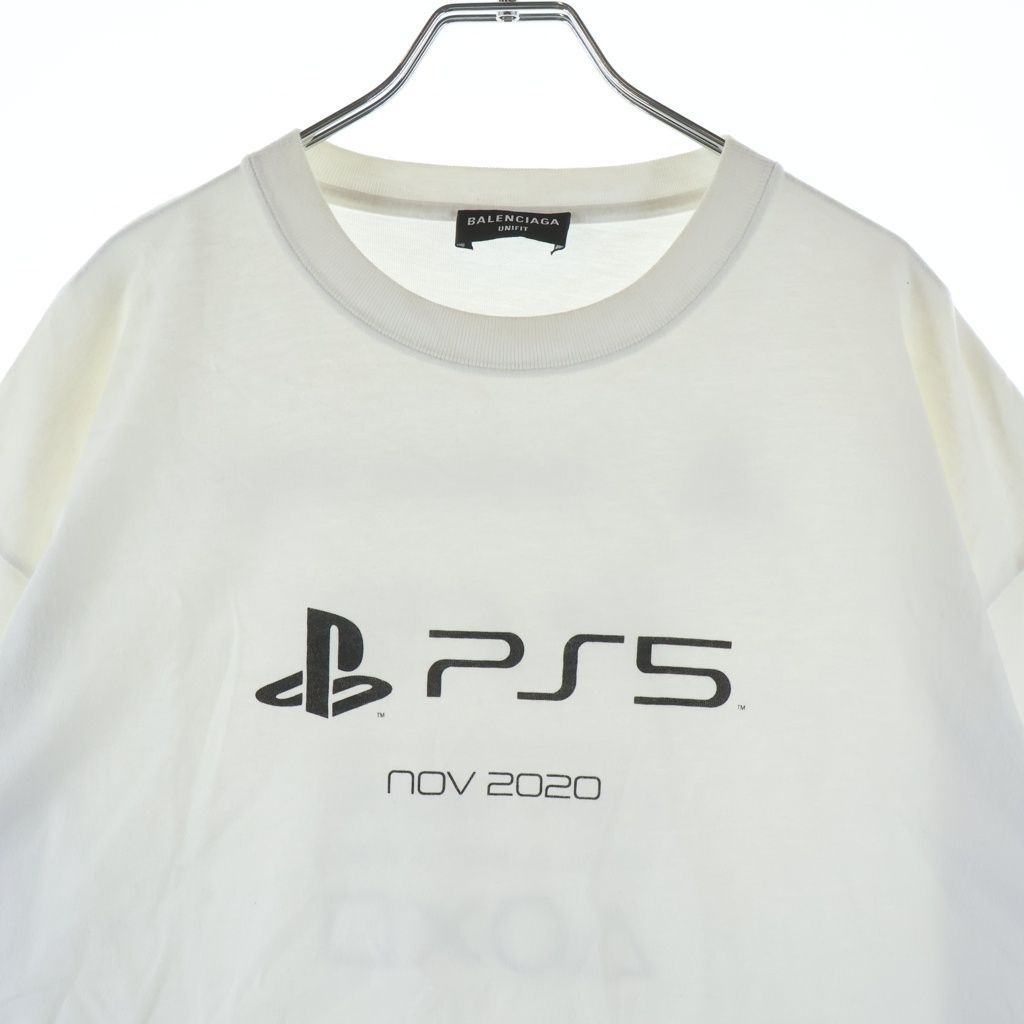 Balenciaga Playstation Boxy Ps5 Tee Logo Print Oversize Crew Neck Short Sleeve — view 3