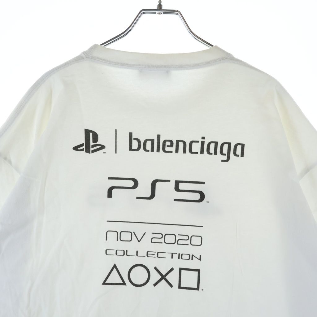 Balenciaga Playstation Boxy Ps5 Tee Logo Print Oversize Crew Neck Short Sleeve — view 4