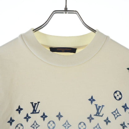 Louis Vuitton Gradient Monogram Embroidery Sweatshirt Crew Neck Shirt White — view 3