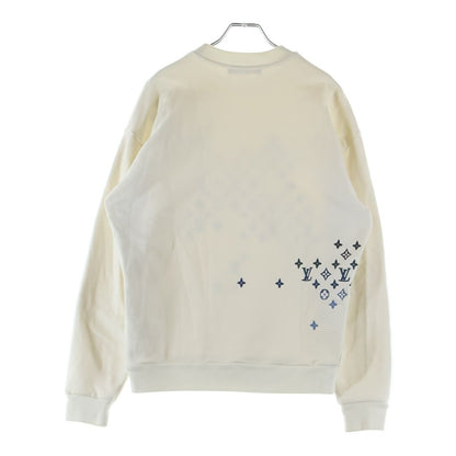 Louis Vuitton Gradient Monogram Embroidery Sweatshirt Crew Neck Shirt White — view 2