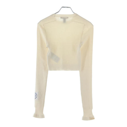 Louis Vuitton High Neck Cropped Knit White Cwo Sweater — view 2