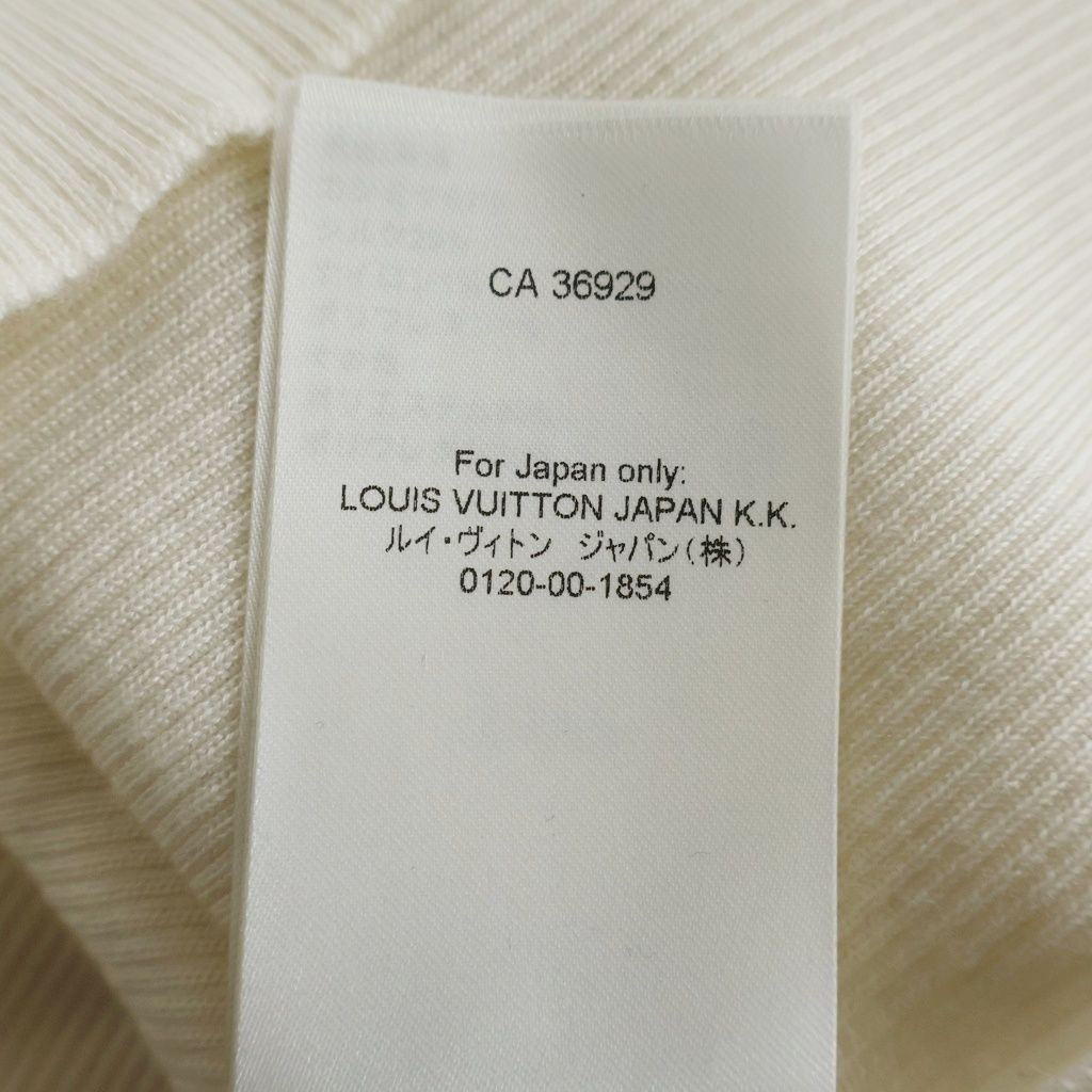 Louis Vuitton High Neck Cropped Knit White Cwo Sweater — view 8