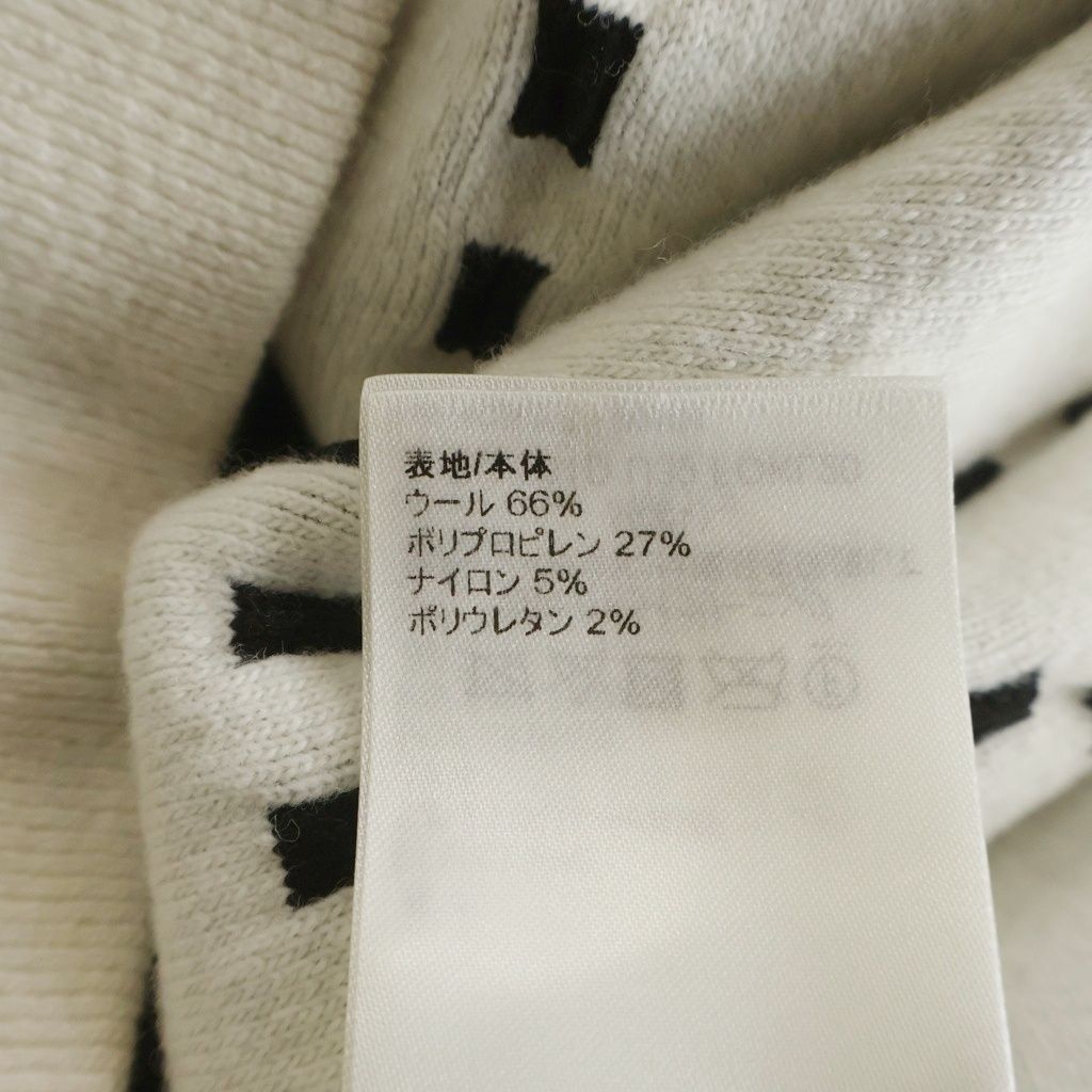Louis Vuitton All Over Logo Shoulder Button Knit Sweater White Black — view 7