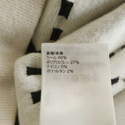 Louis Vuitton All Over Logo Shoulder Button Knit Sweater White Black — view 7