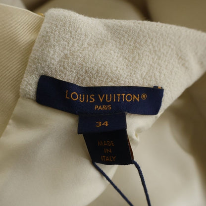 Louis Vuitton Chain Decoration Long Sleeve Mock Neck Dress White Aar — view 7
