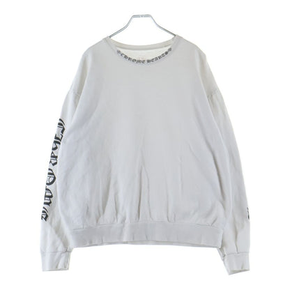 Chrome Hearts Sweatshirt Plvr Neck Logo Print Crew White