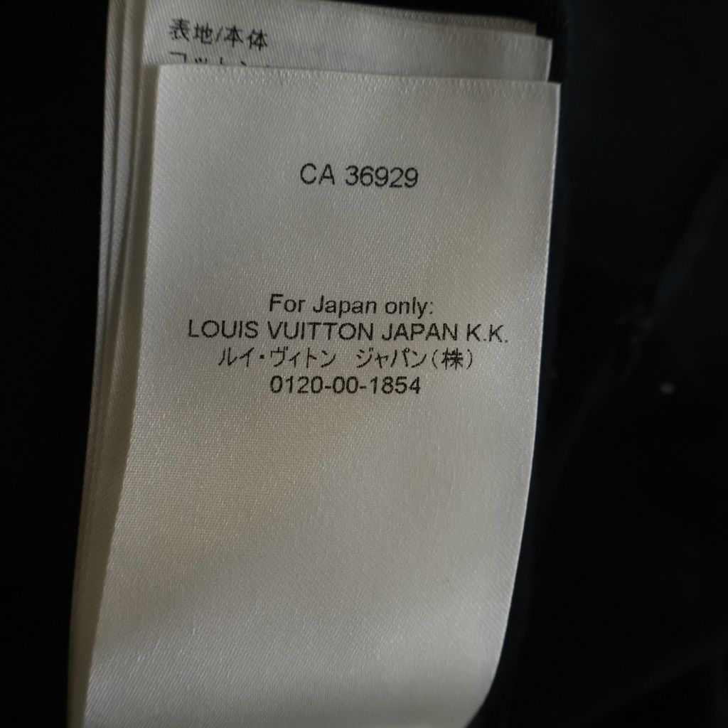 Louis Vuitton Monogram Logo Embroidery Sweater Lightweight Knit Wear Black — view 8
