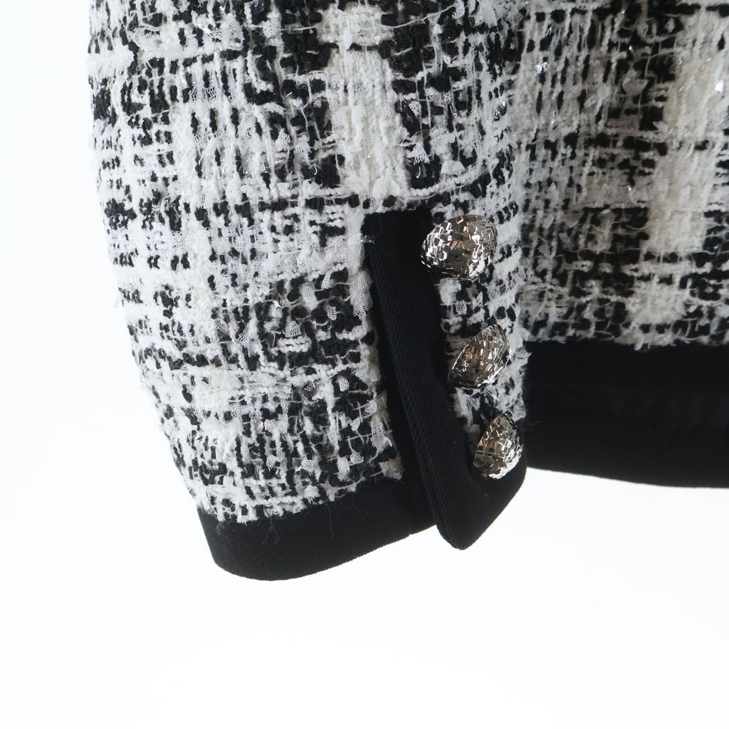 Louis Vuitton Tweed Jacket Black White Uiq — view 5
