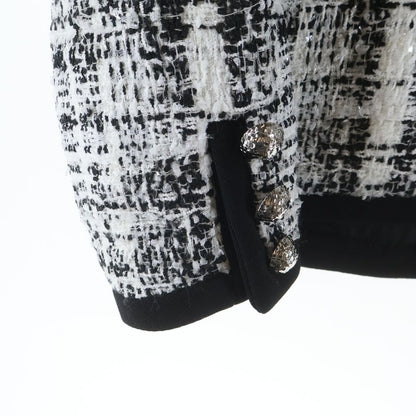 Louis Vuitton Tweed Jacket Black White Uiq — view 5