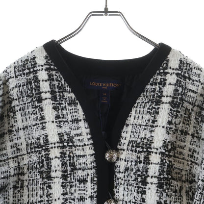 Louis Vuitton Tweed Jacket Black White Uiq — view 3