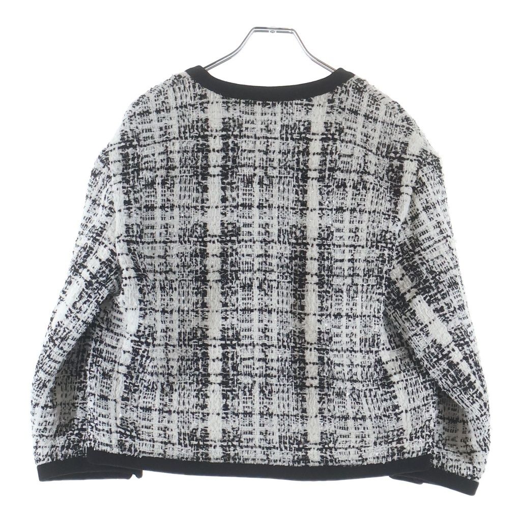Louis Vuitton Tweed Jacket Black White Uiq — view 2