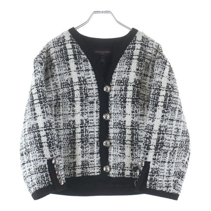 Louis Vuitton Tweed Jacket Black White Uiq