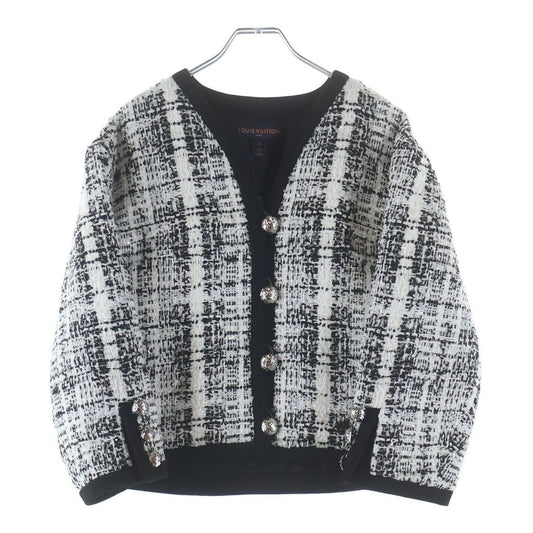 Louis Vuitton Tweed Jacket Black White Uiq