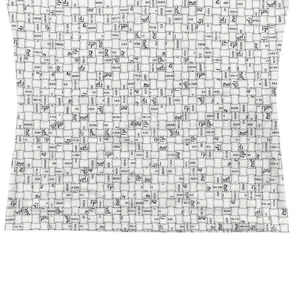Hermes Short Sleeve T-Shirt Bolduc Check Micro 34 Cotton White Black — view 5