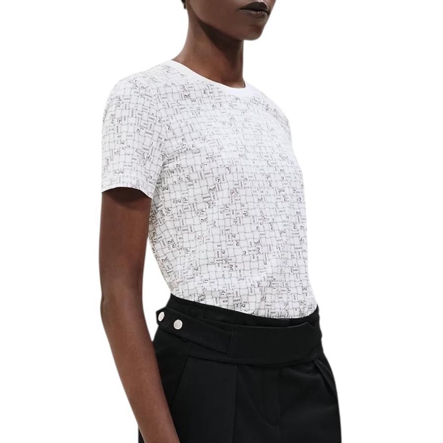 Hermes Short Sleeve T-Shirt Bolduc Check Micro 34 Cotton White Black