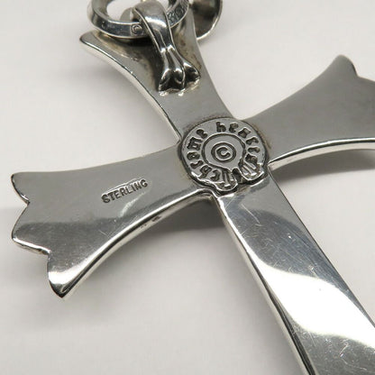 Chrome Hearts Necklace Pendant Large CH Cross Vail 925 Sterling Silver Invoice — view 6
