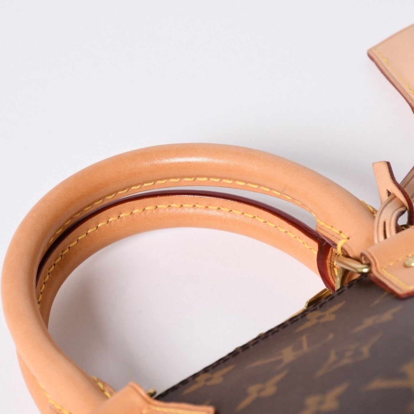 Louis Vuitton Monogram Alma BB Handbag Shoulder Gold — view 4