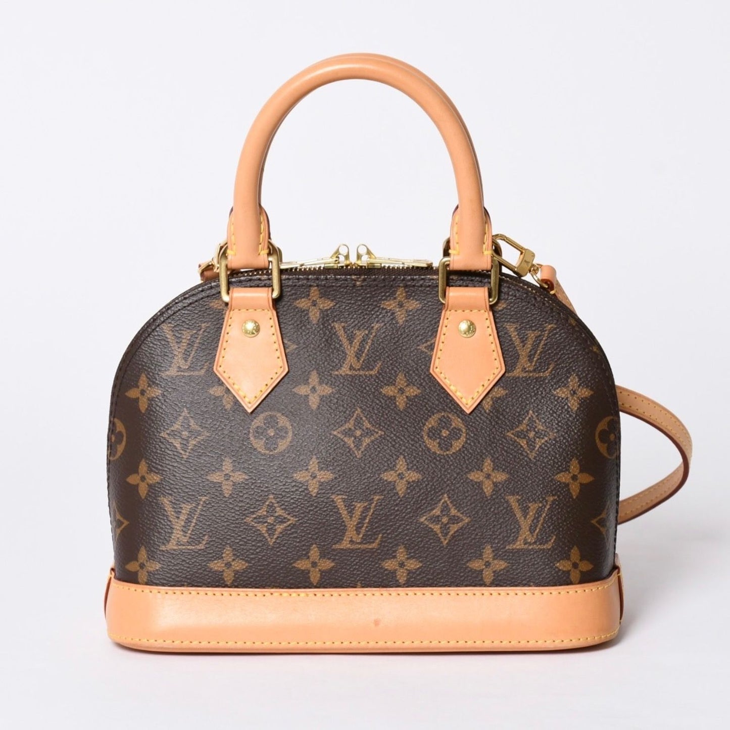 Louis Vuitton Monogram Alma BB Handbag Shoulder Gold — view 2