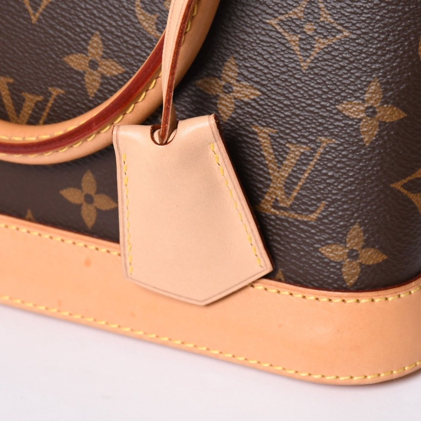Louis Vuitton Monogram Alma BB Handbag Shoulder Gold — view 6