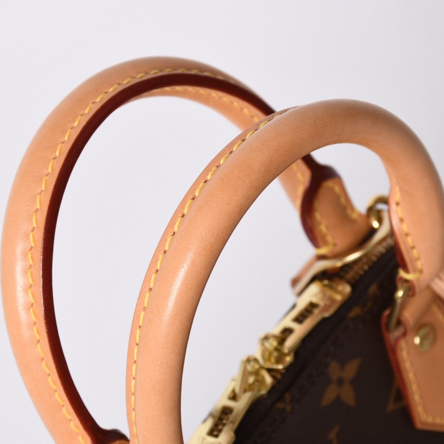 Louis Vuitton Monogram Alma BB Handbag Shoulder Gold — view 3