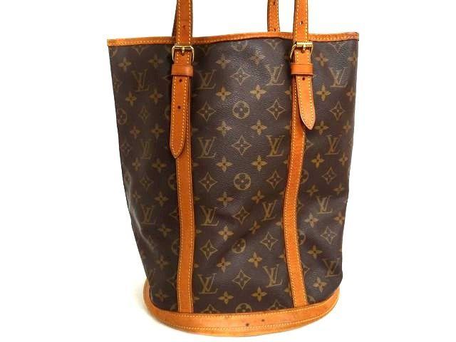 Louis Vuitton Bucket GM Shoulder Bag Monogram Leather GM