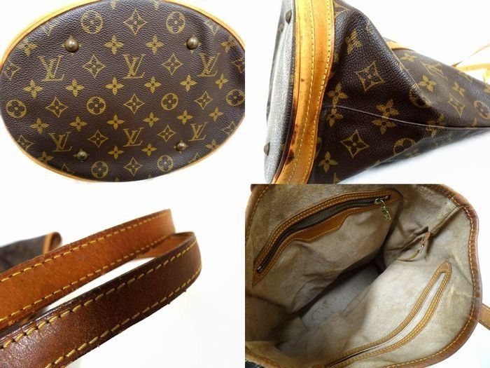 Louis Vuitton Bucket GM Shoulder Bag Monogram Leather GM — view 4