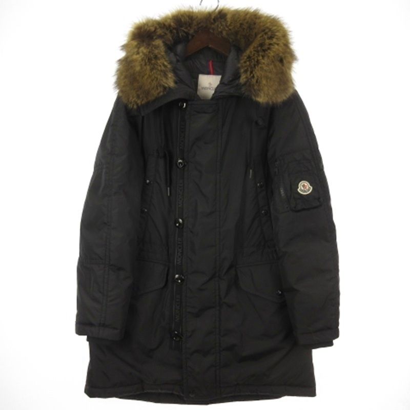 Moncler Aja Down Jacket Coat Black