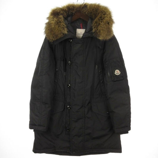 Moncler Aja Down Jacket Coat Black