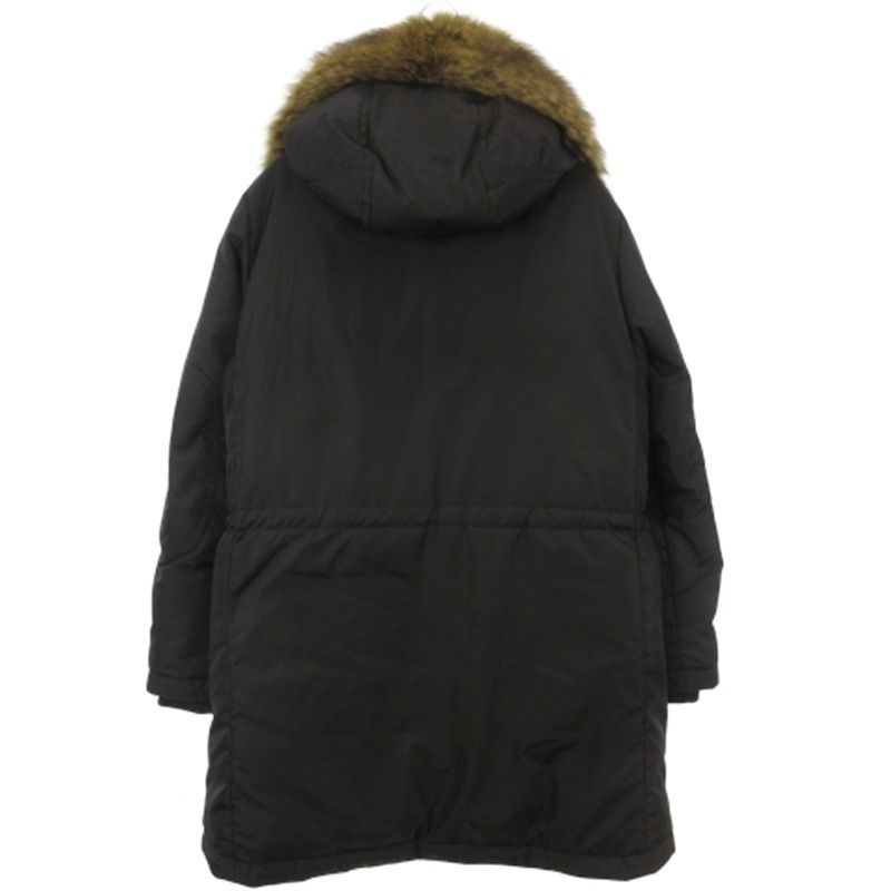 Moncler Aja Down Jacket Coat Black — view 5