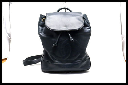 Chanel Jumbo CC Logo GD Leather Shoulder Bag