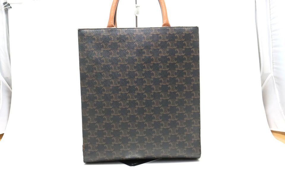 Celine Triomphe Small Vertical Cover Leather Tote — view 2