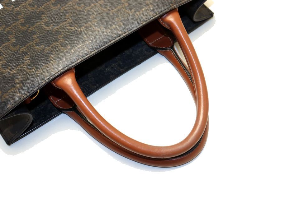 Celine Triomphe Small Vertical Cover Leather Tote — view 6