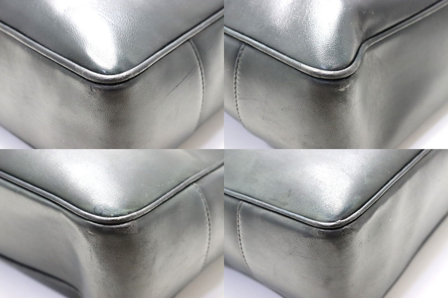 Chanel 1 Jumbo CC Logo GD Leather Tote — view 4