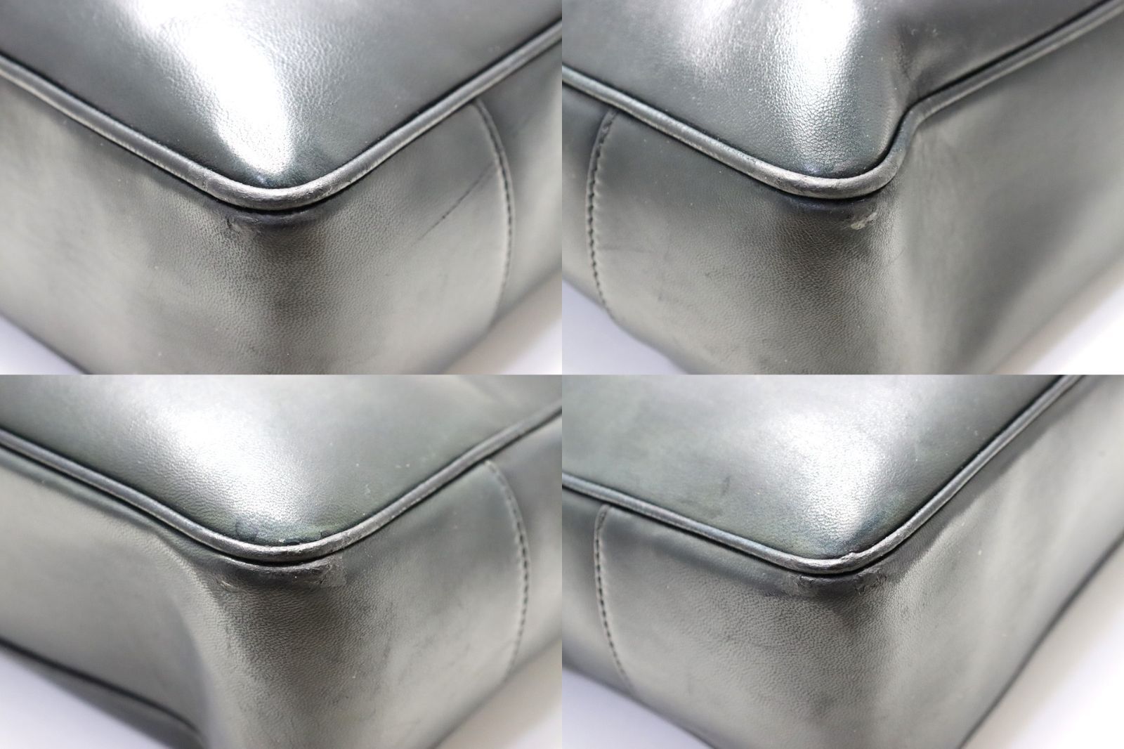 Chanel 1 Jumbo CC Logo GD Leather Tote — view 4
