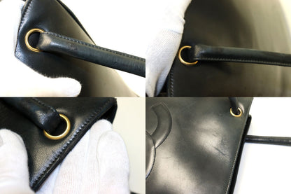 Chanel 1 Jumbo CC Logo GD Leather Tote — view 9