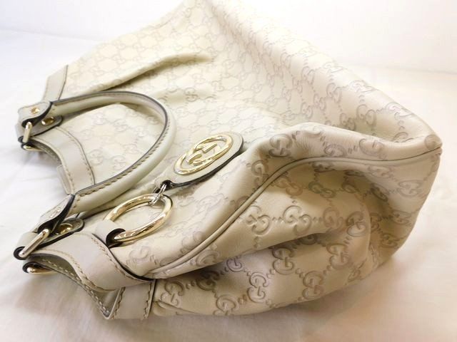 Gucci Tote Guccissima Ivory Leather — view 3