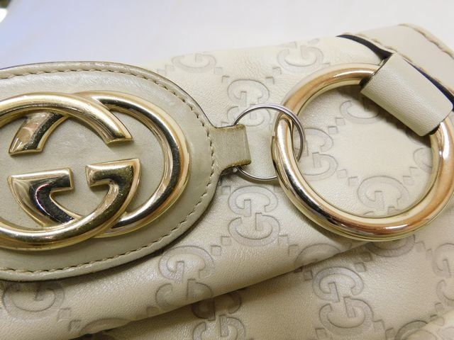 Gucci Tote Guccissima Ivory Leather — view 5