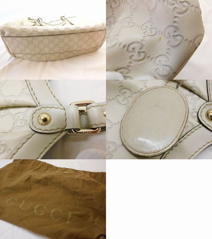 Gucci Tote Guccissima Ivory Leather — view 6