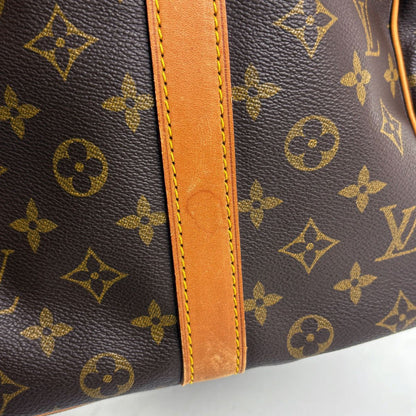 Louis Vuitton Keepall Bandouliere 50 2-Way Shoulder Bag Monogram Brown — view 4
