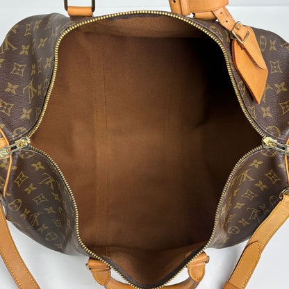Louis Vuitton Keepall Bandouliere 50 2-Way Shoulder Bag Monogram Brown — view 9