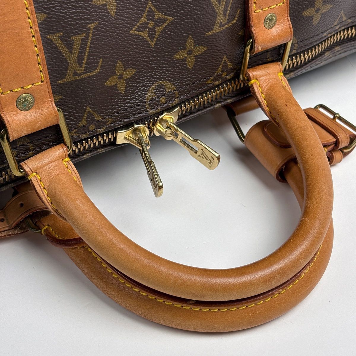 Louis Vuitton Keepall Bandouliere 50 2-Way Shoulder Bag Monogram Brown — view 7