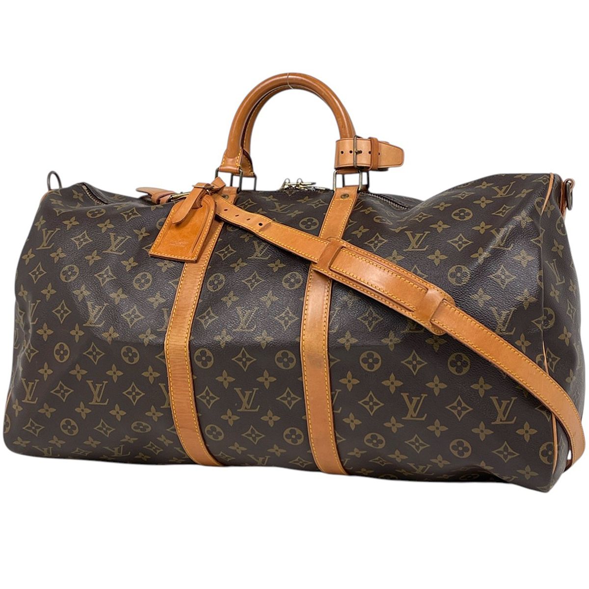 Louis Vuitton Keepall Bandouliere 55 2-Way Shoulder Bag Monogram Brown