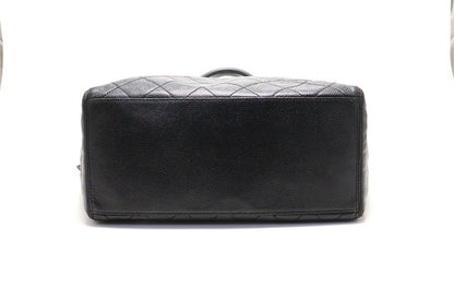 Chanel Quilted Caviar Leather GD Tote — view 3