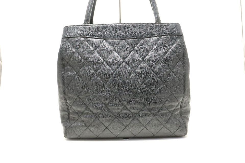 Chanel Quilted Caviar Leather GD Tote — view 2
