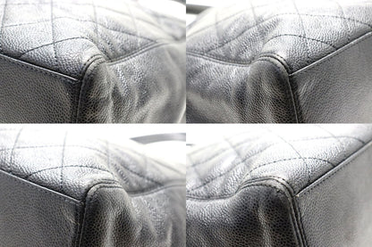 Chanel Quilted Caviar Leather GD Tote — view 4