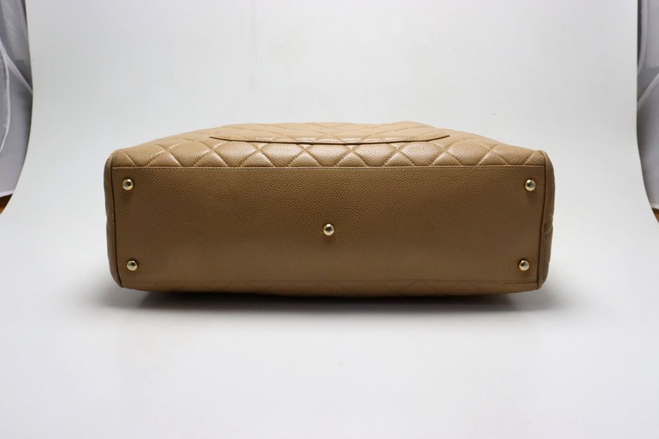 Chanel Quilted Caviar Leather GD Handbag — view 3